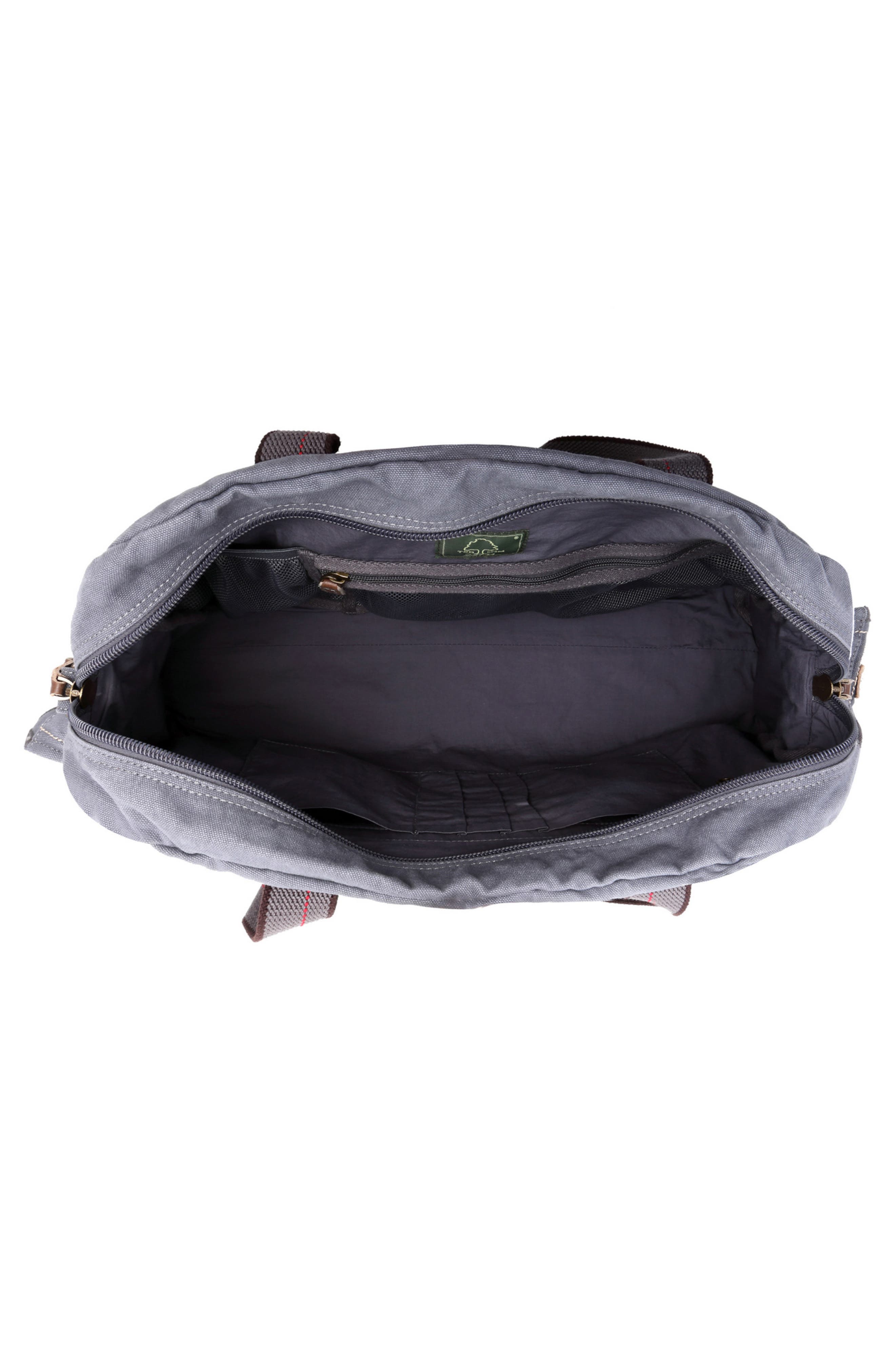 Atona Canvas Weekend Bag, Alternate, color, GREY