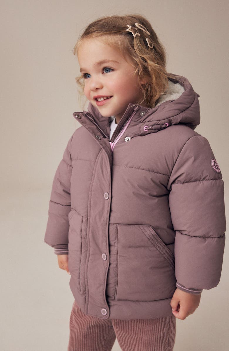 NEXT Kids' Ear Water Resistant Hooded Quilted Puffer Jacket, Alternate, color,