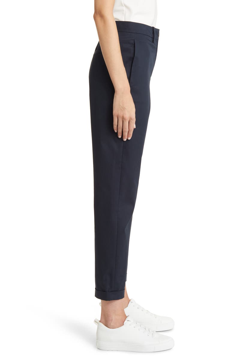 BOSS Tachinoa Stretch Cotton Ankle Pants, Alternate, color, Dk Bu