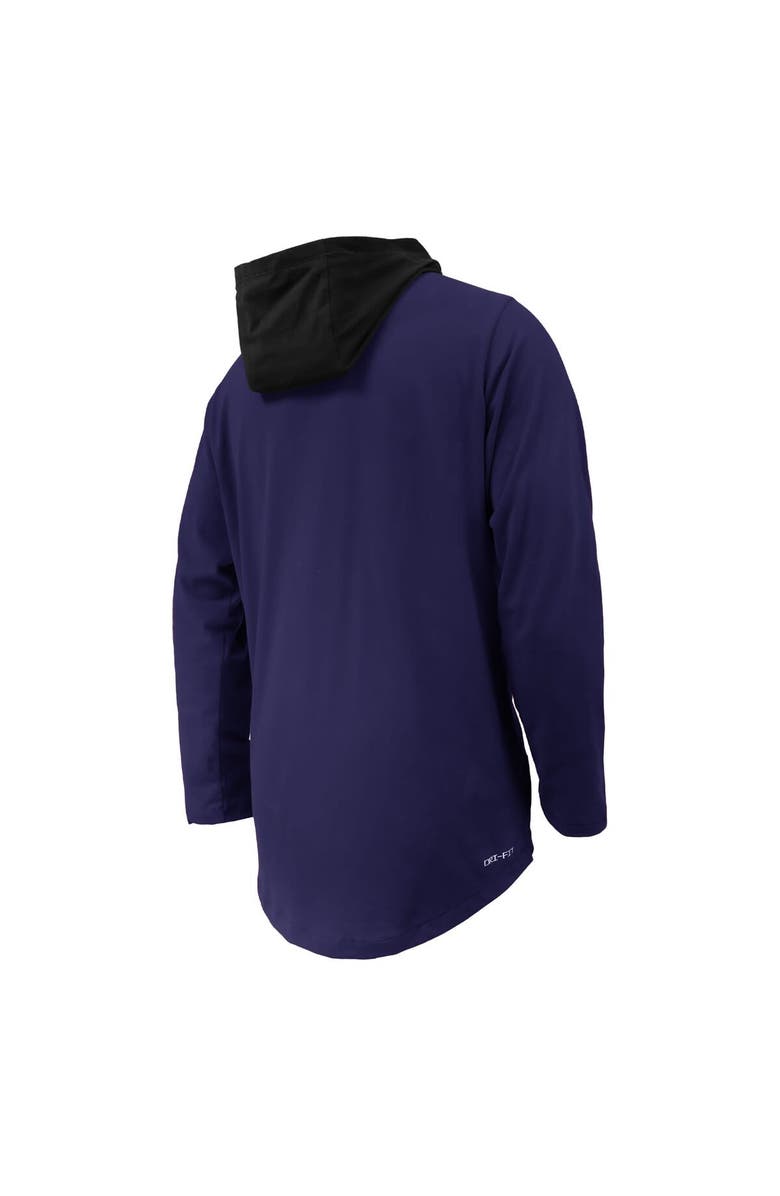 Nike Youth Nike Purple Clemson Tigers Sideline Performance Long Sleeve Hoodie T-Shirt, Alternate, color,