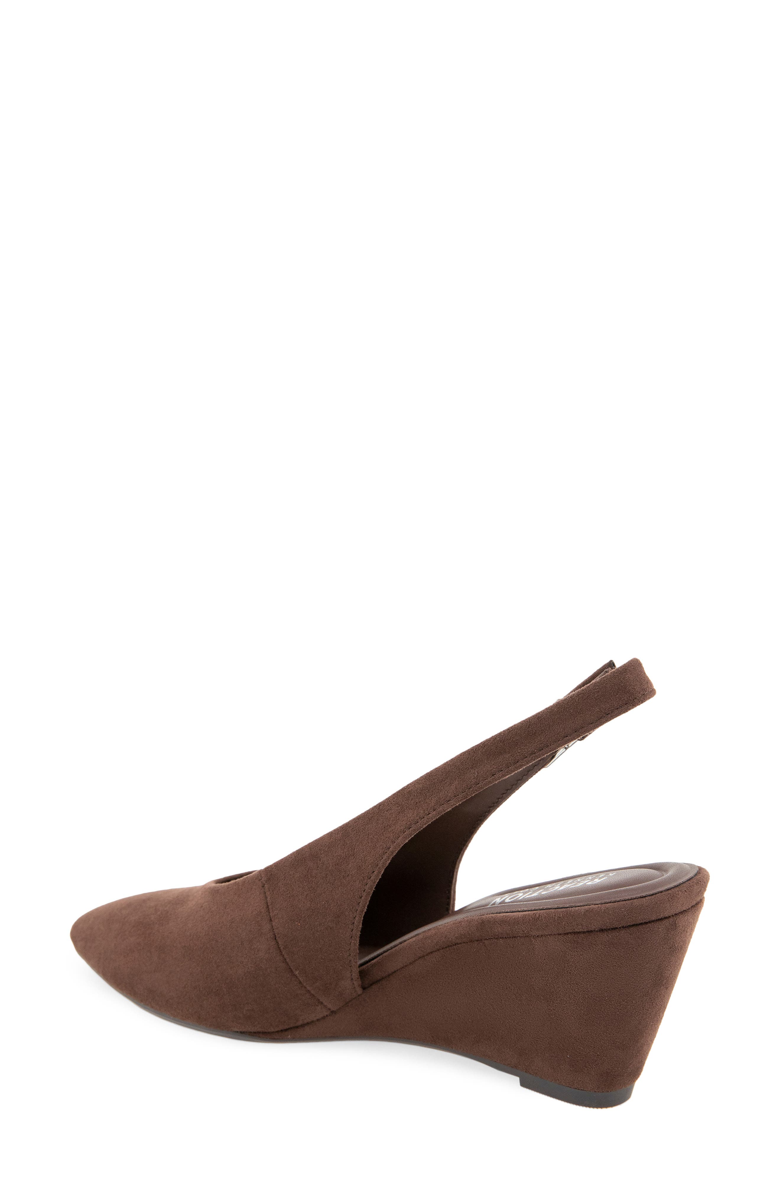 Enzo Wedge Slingback Pump, Alternate, color, CHOCOLATE MICRO