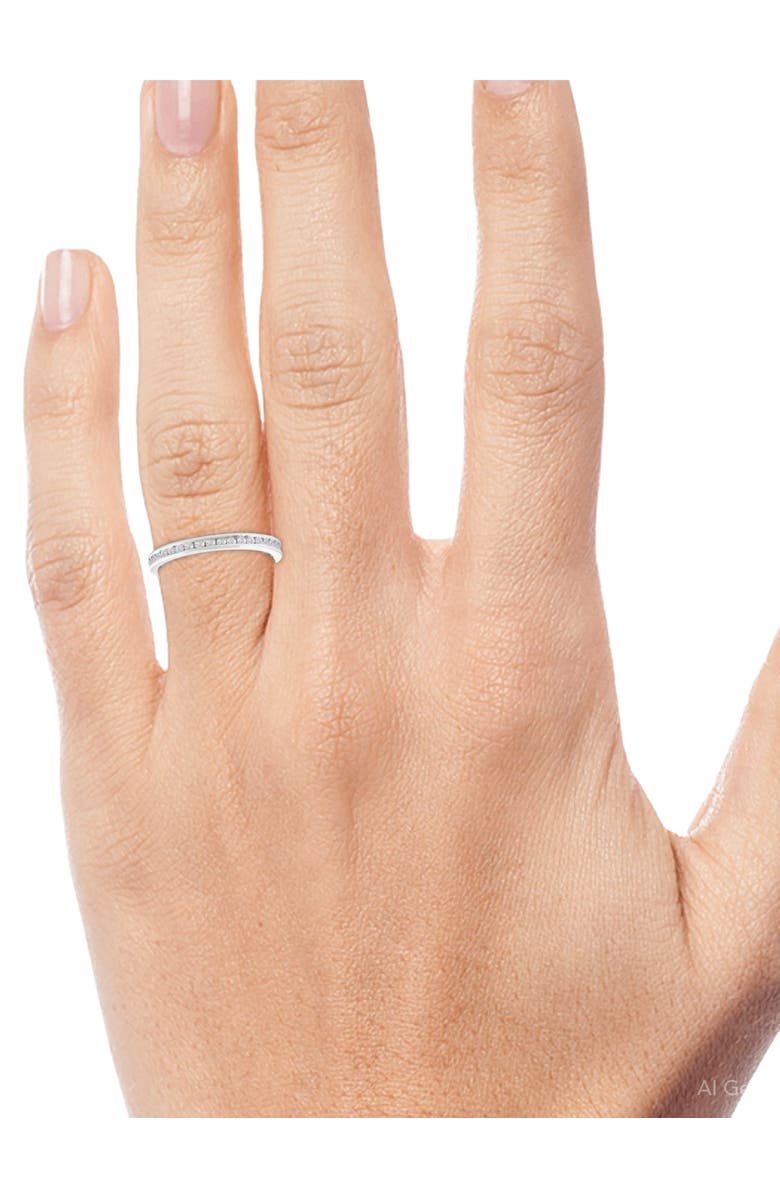 Bliss Diamond 1/2 Ct Round Diamond Ladies Eternity Wedding Ring 10k Gold, Alternate, color, 