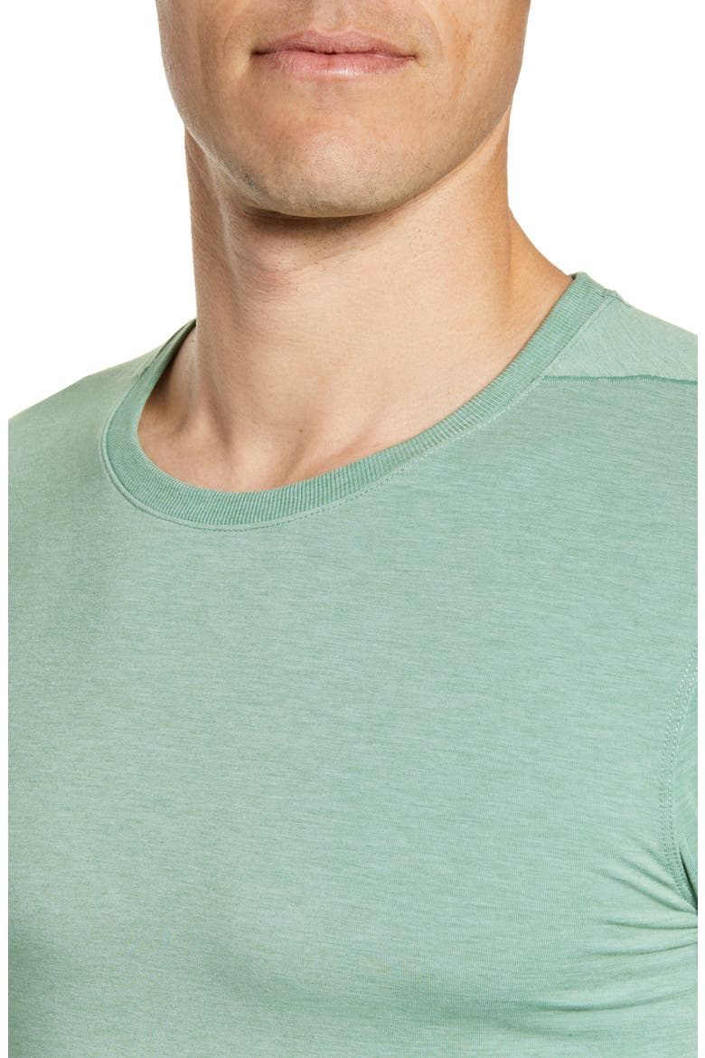 Dri-FIT Transcend Yoga T-Shirt, Alternate, color, TOMATILLO/ OCEAN CUBE