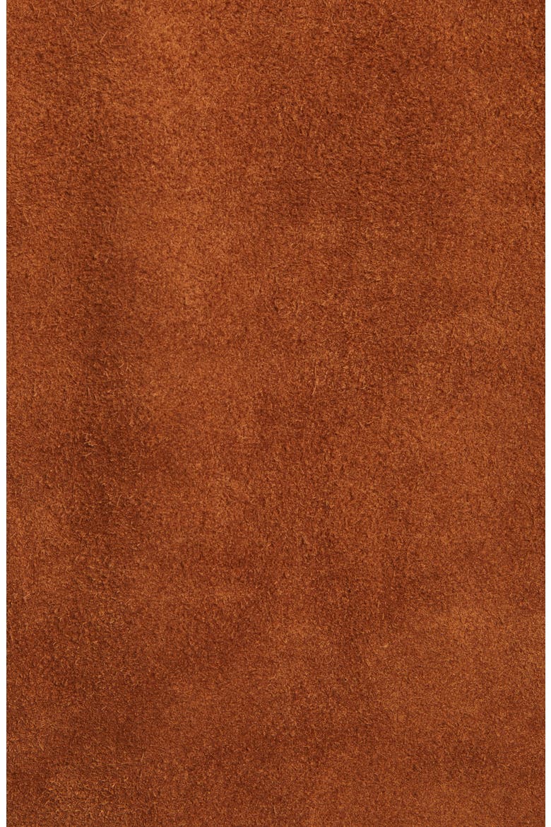 Men's Rough Out Suede Jacket, Alternate, color, SADDLE