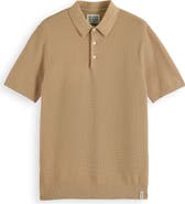 Scotch & Soda Textured Cotton Knit Polo
