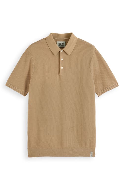SCOTCH & SODA SCOTCH & SODA TEXTURED COTTON KNIT POLO