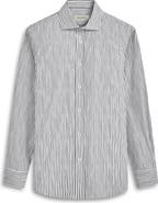 Bugatchi Axel Shaped Fit Woven Button-Up Shirt