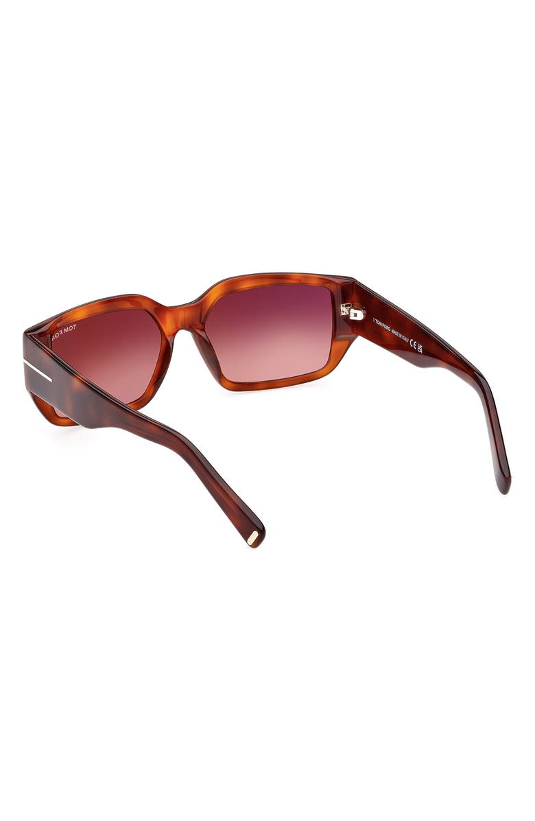 TOM FORD 56mm Square Sunglasses, Alternate, color,