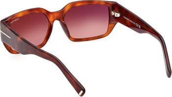 56mm Square Sunglasses
