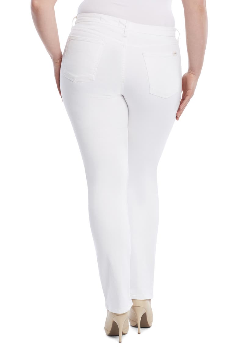 Slim Straight Leg Jeans, Alternate, color, WHITE