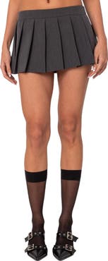 EDIKTED Ariana Pleated Microskort