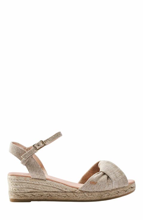 Farella Canvas Espadrille Sandal Wedges