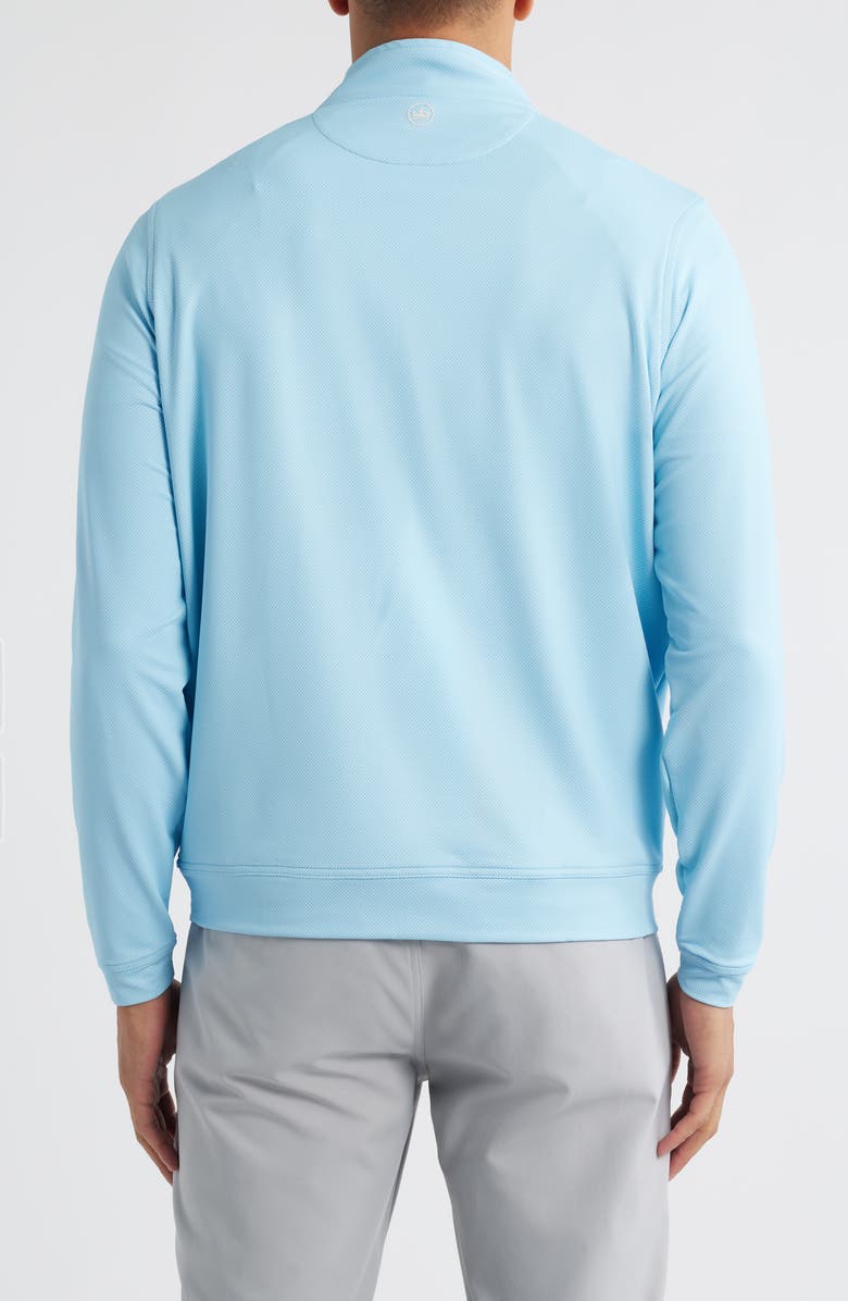 Peter Millar Perth Bird
s Eye Performance Quarter Zip Pullover, Alternate, color, Seaport Blue