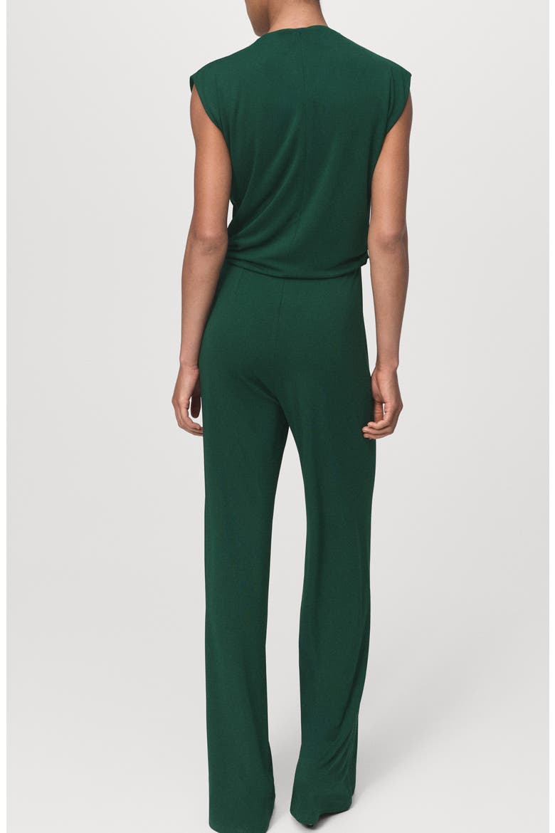 Drape Wide Leg Jumpsuit, Alternate, color, DARK GREEN