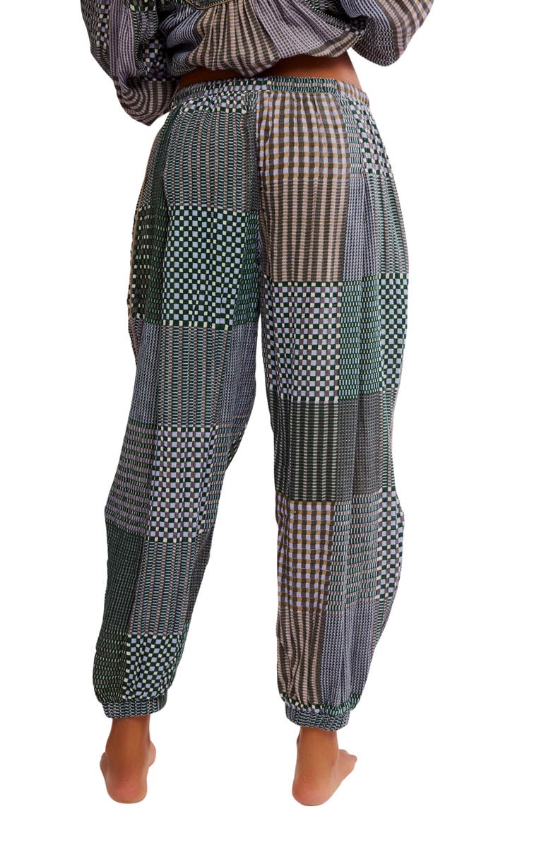 Free People Night After Night Pajama Pants, Alternate, color, Chambray Combo