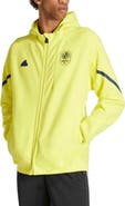 adidas Men's adidas Yellow Nashville SC 2024 Anthem Travel Raglan Sleeve Full-Zip Jacket