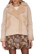 Avec Les Filles Oversize Faux Shearling Coat