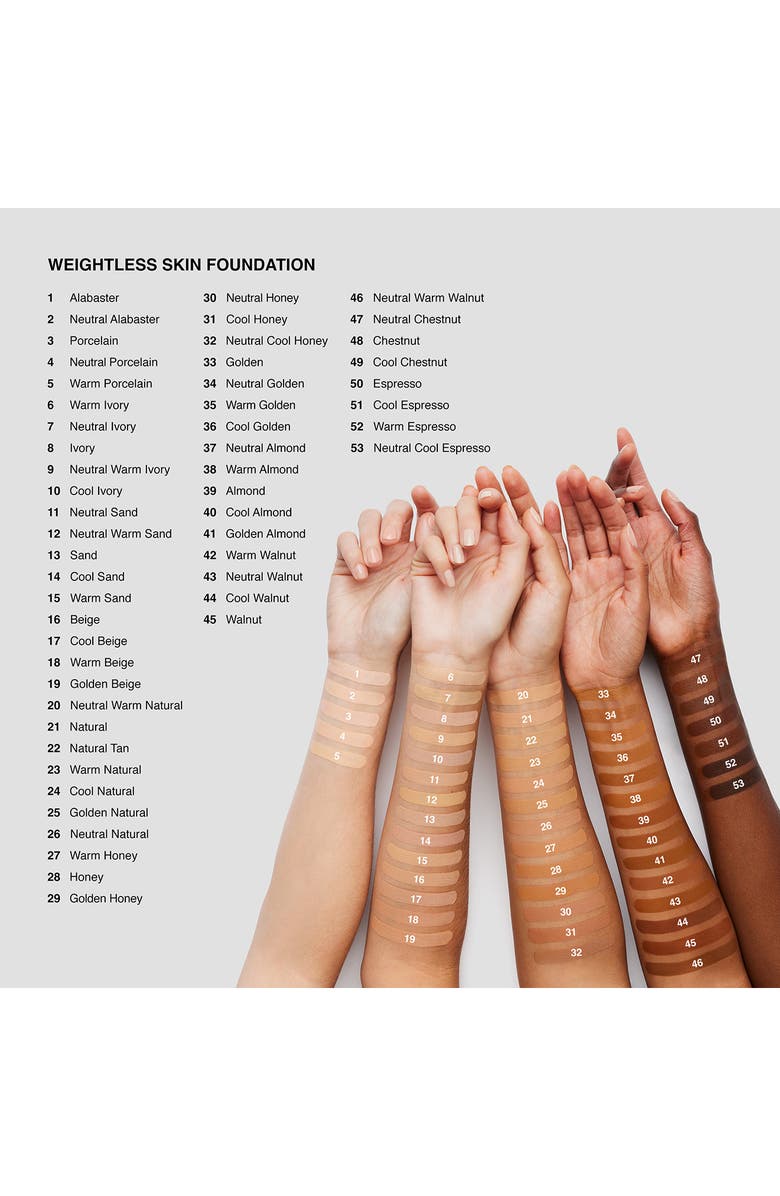 Bobbi Brown Weightless Skin Oil-Controlling Foundation SPF 15 with Hyaluronic Acid, Alternate, color, Golden