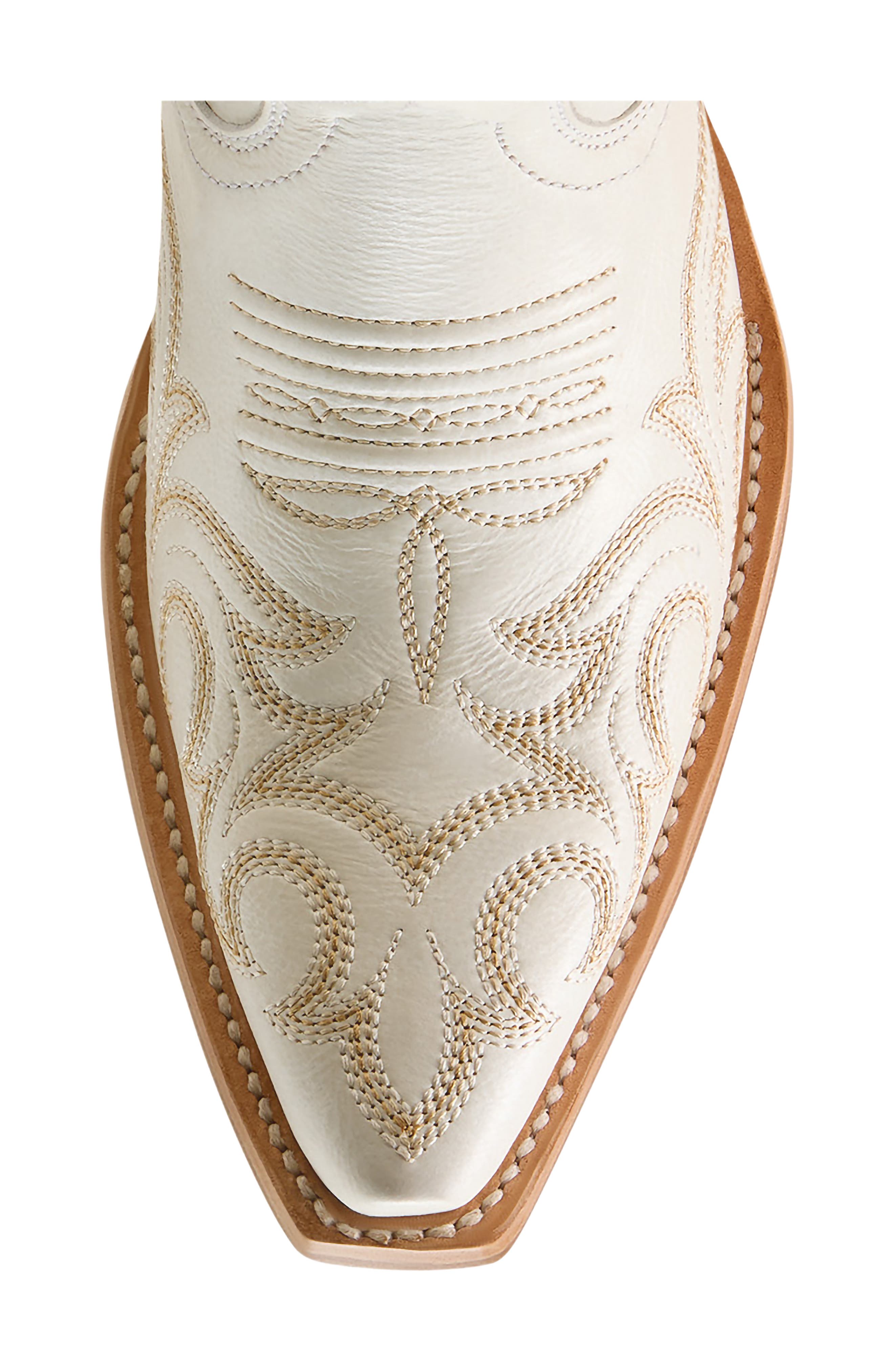 Hazen Leather Western Boot, Alternate, color, IVORY PEARL