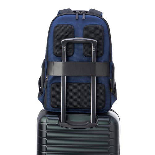 Delsey Paris Wagram Laptop Travel Backpack With 15.6" Laptop Sleeve In Navy