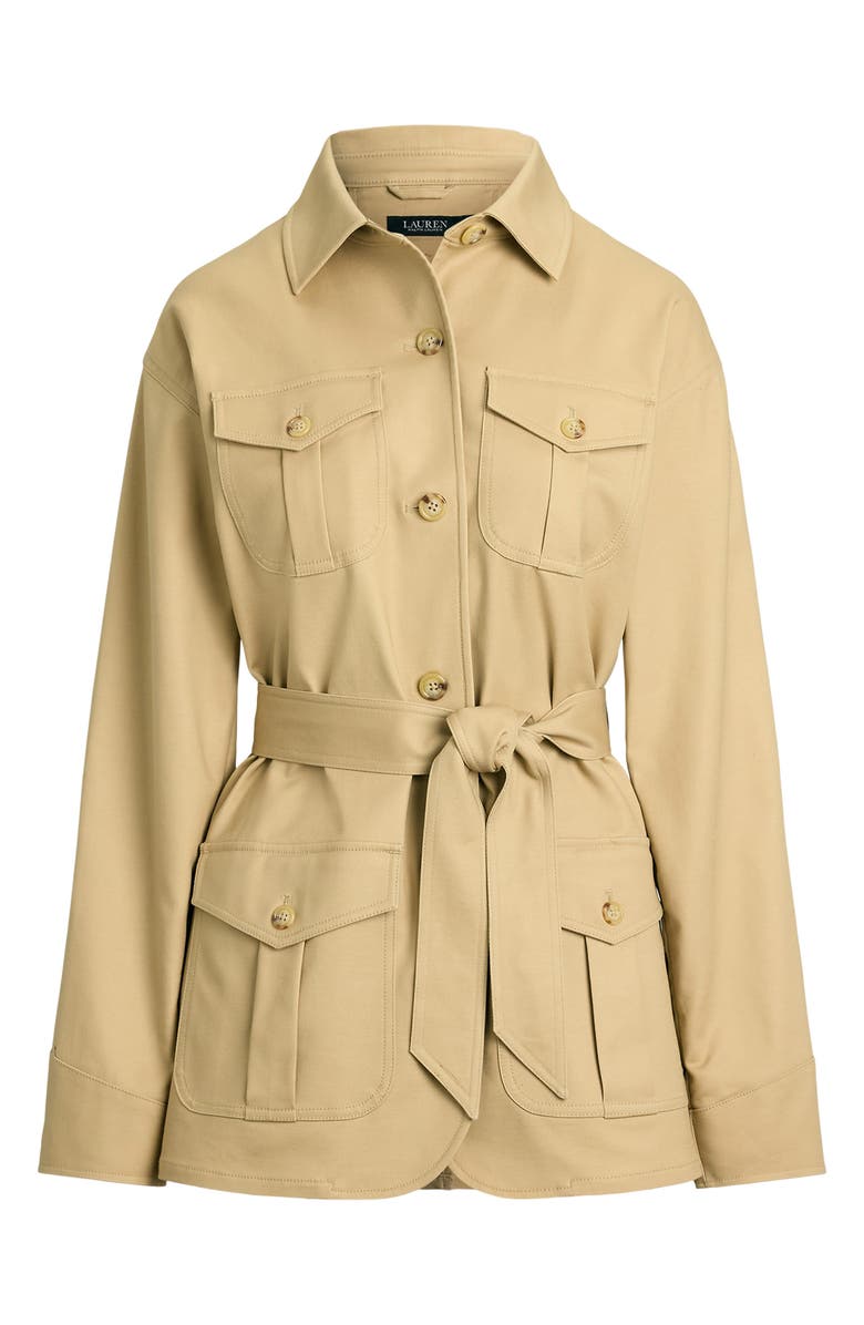 Lauren Ralph Lauren Double Face Stretch Cotton Field Jacket, Alternate, color, 