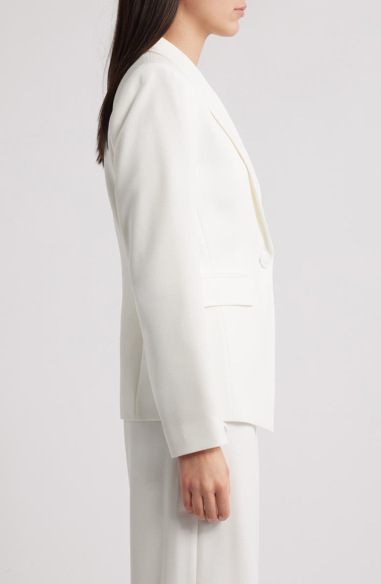 Tahari ASL One-Button Blazer, Alternate, color, White