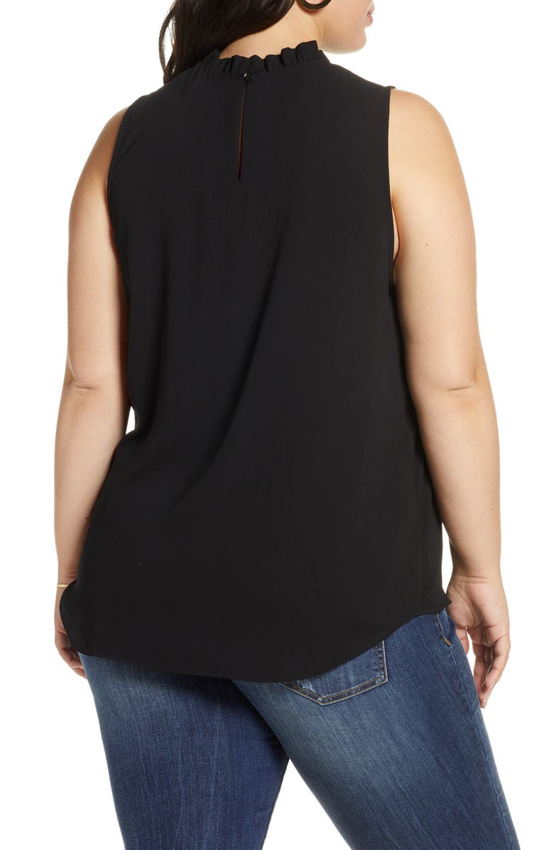 Halogen<sup>®</sup> Ruffle Neck Sleeveless Blouse, Alternate, color,