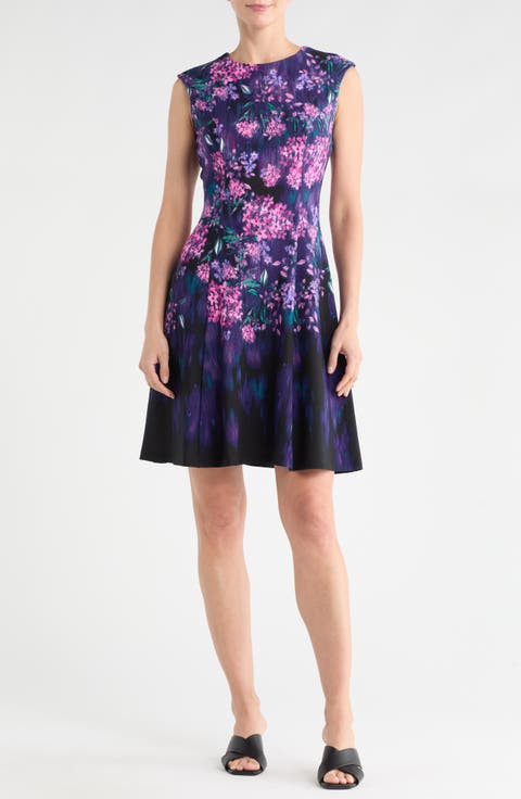 Floral Sleeveless A-Line Dress