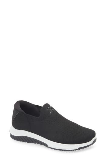 Danskin Textured Slip-on Sneaker In Black