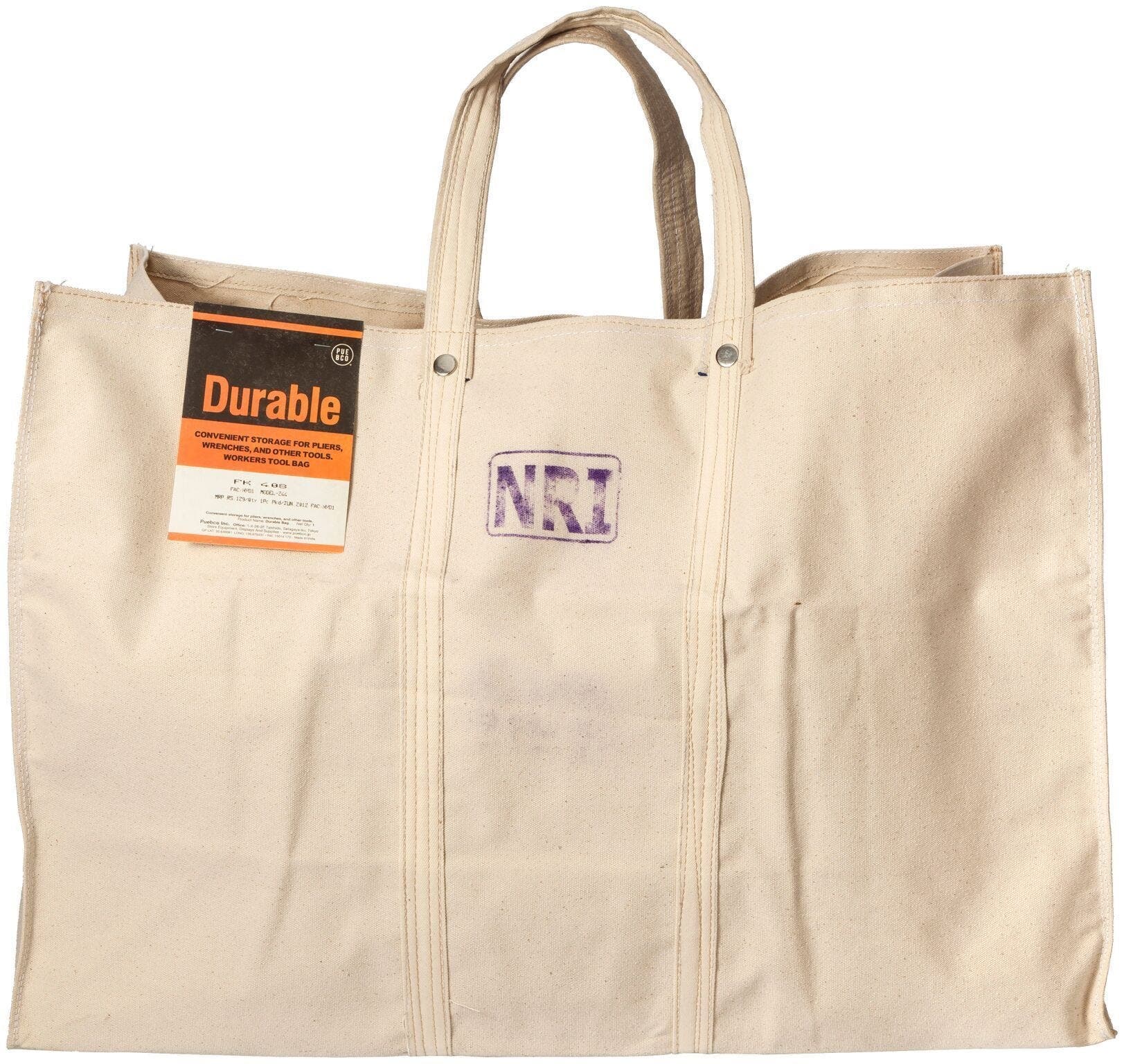 PUEBCO Labour Tote Bag, Alternate, color, Off White