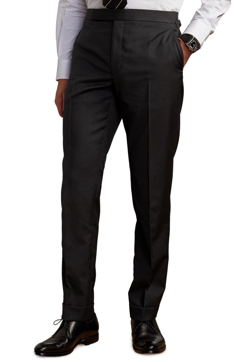 Ralph Lauren Purple Label Gregory Hand Tailored Wool Serge Suit, Alternate, color, Charcoal
