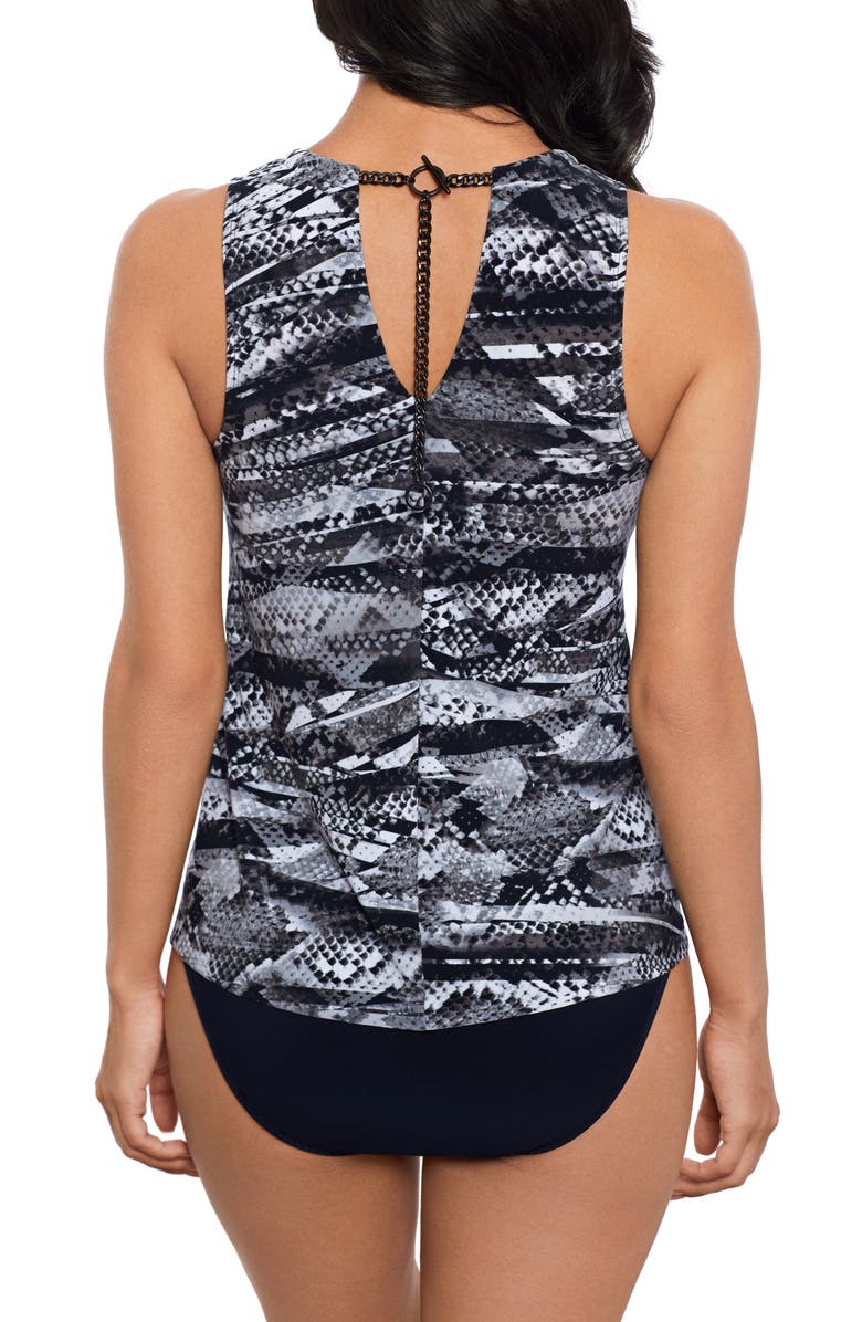 Magicsuit<sup>®</sup> Zaatar Chanae Tankini Top, Alternate, color, Black/ Gray