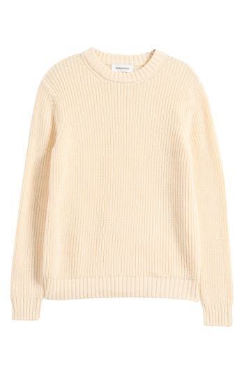 Nordstrom Kids' Cotton Blend Sweater In Ivory Smoke