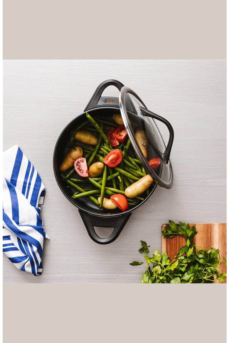 iD3® Casserole with Lid 9.5", Alternate, color, BLACK