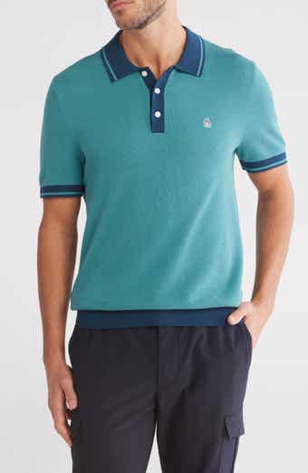 Honeycomb Textured Cotton Polo
