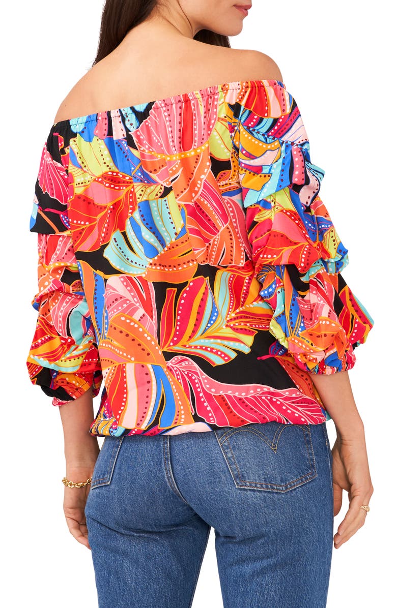 Vince Camuto Off the Shoulder Balloon Sleeve Top, Alternate, color, 