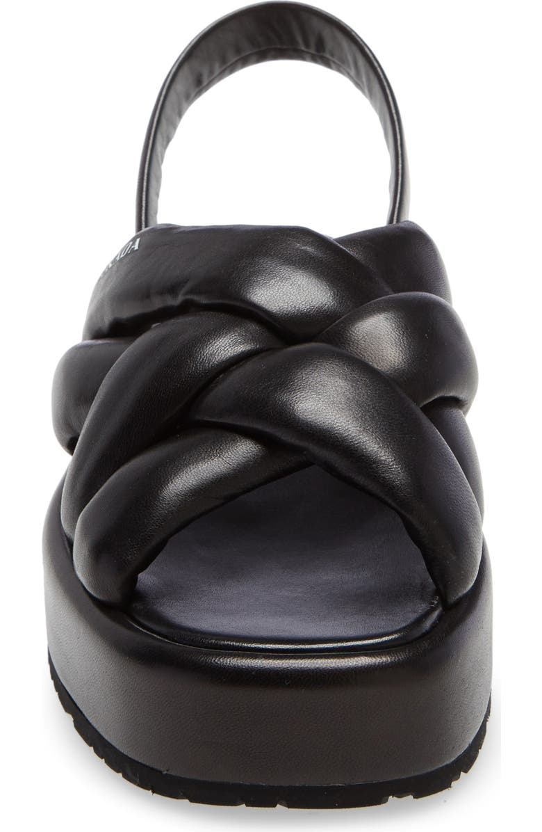 Prada Woven Slingback Platform Sandal, Alternate, color,
