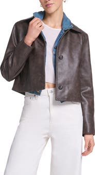 Levi's Crop Faux Leather Jacket