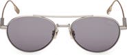 ZEGNA 55mm Pilot Sunglasses