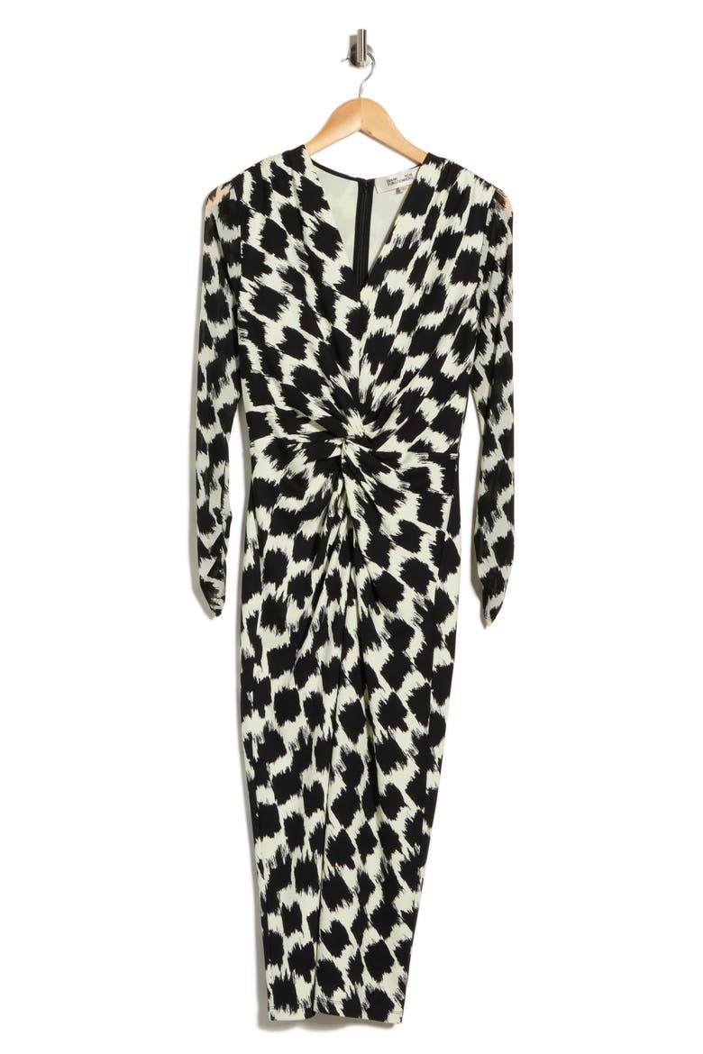 Libra Long Sleeve Dress, Main, color, BRUSH TOOTH