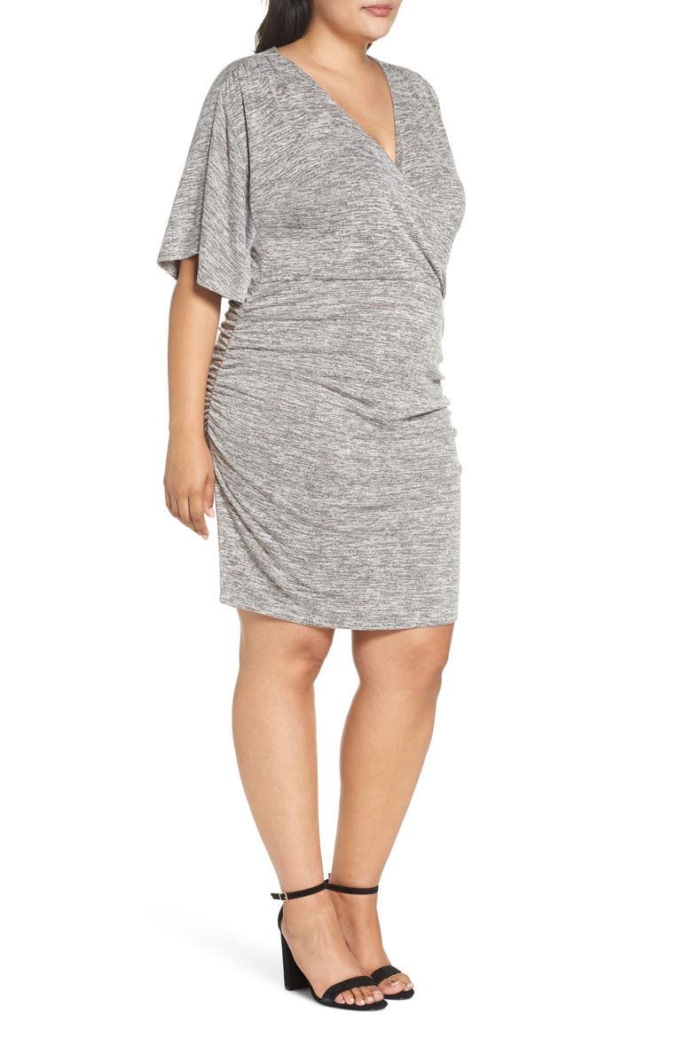 Wrap Dress, Alternate, color, GREY CLOUDY HEATHER