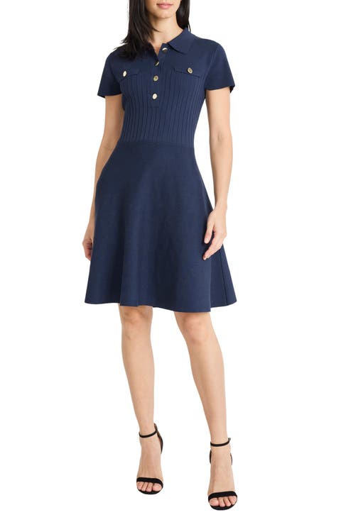 Fit & Flare Sweater Minidress