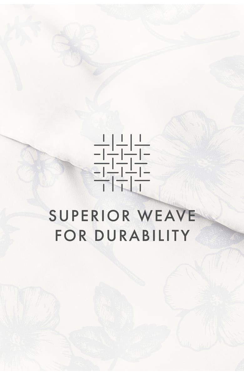 HOMESPUN Premium Ultra Soft Garden Pattern 3-Piece Duvet Cover Set, Alternate, color, Aqua