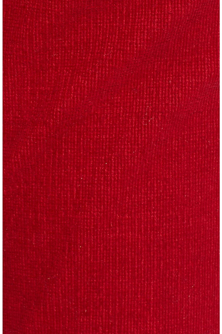 Corduroy Slim Crop Flare Pants, Alternate, color, MINERAL RED