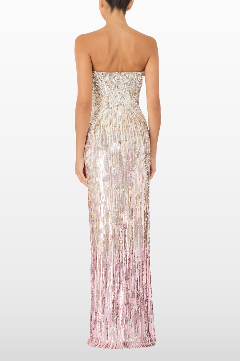 Cesonia Embellished Strapless Maxi Dress, Alternate, color, Sugar