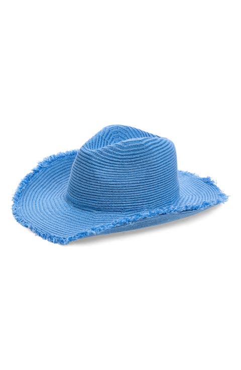 Fringe Woven Cowboy Hat