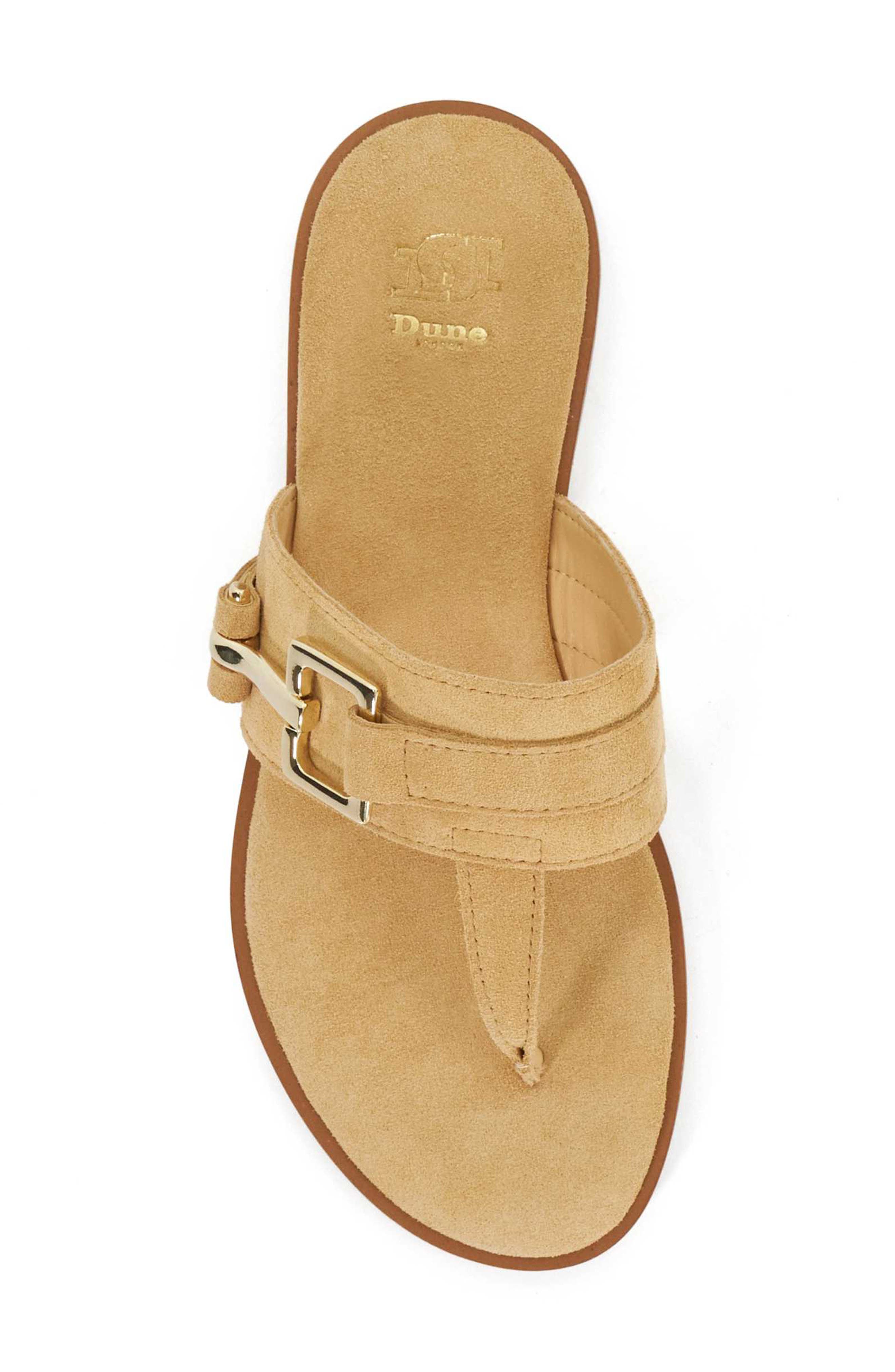 Dune London Lotica Flip Flop, Alternate, color, Sand