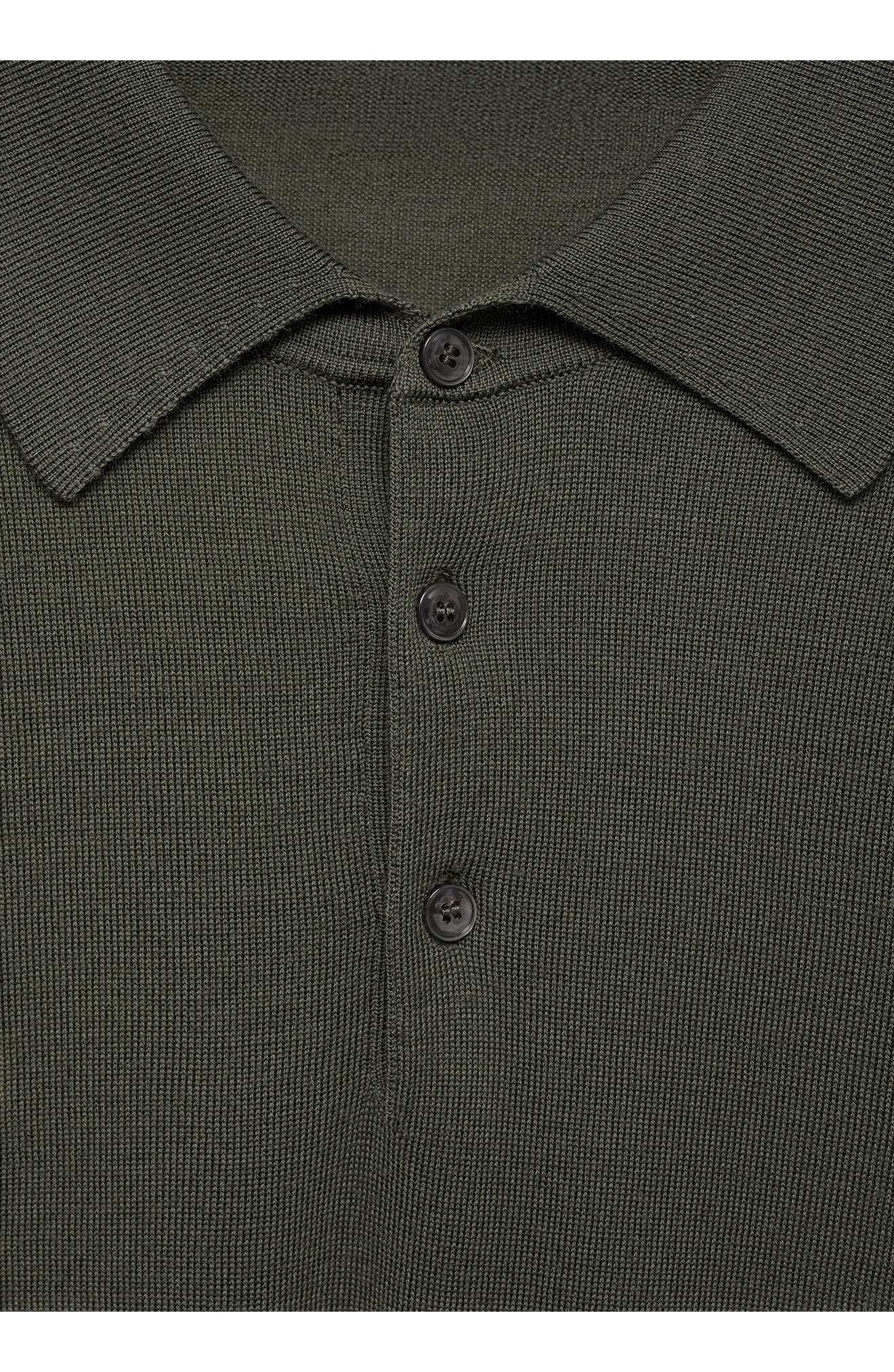 Merino Wool Polo Sweater - image 2