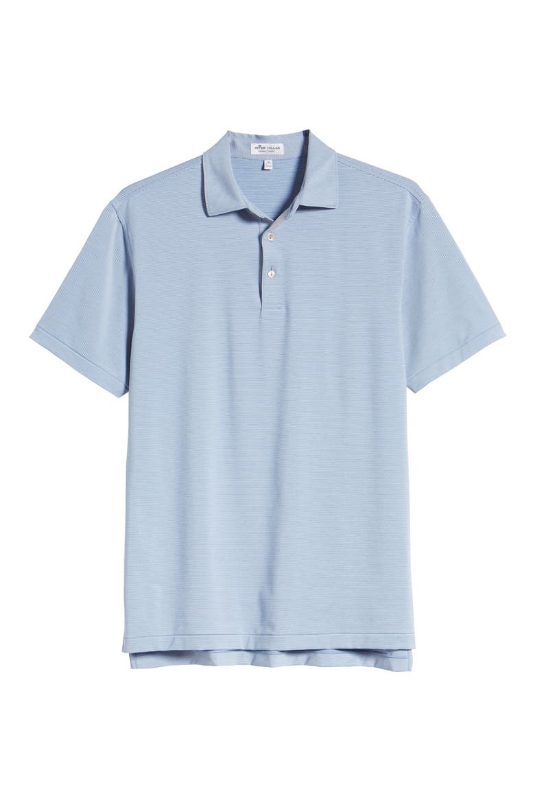 Jubilee Stripe Performance Polo, Alternate, color, LAKE BLUE/ RED GINGER