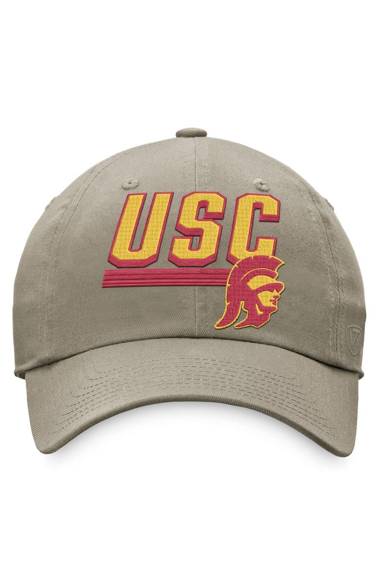 TOP OF THE WORLD Men's Top of the World Khaki USC Trojans Slice Adjustable Hat, Alternate, color, 